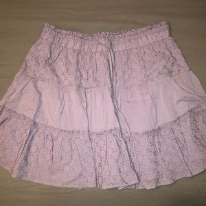 Forever 21 Lilac High Waisted eyelet skirt